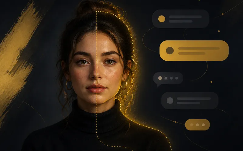Nano Banana 图像编辑封面:对话式修图前后对比示意
